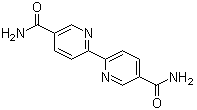 structure of CAS# 100137-02-8, 4,4'-Dicarbamoyl-2,2'-bipyridine;[2,2'-Bipyridine]-4,4'-dicarboxamide