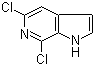 structure of CAS# 1001412-41-4, 5,7-Dichloro-1H-pyrrolo[2,3-c]pyridine