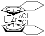 structure of CAS# 100163-29-9, rac-Ethylenebis(4,5,6,7-tetrahydro-1-indenyl)]zirconium dichloride;Dichloro[rac-ethylenebis(4,5,6,7-tetrahydro-1-indenyl)]zirconium (IV)