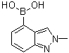 structure of CAS# 1001907-56-7, 2-Methylindazole-4-boronic acid
