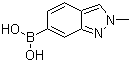 structure of CAS# 1001907-57-8, 2-Methyl-2H-indazole-6-boronic acid