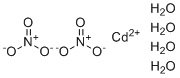 structure of CAS# 10022-68-1, Nitric acid cadmium salt tetrahydrate;C.I. 77192; Cadmium dinitrate tetrahydrate