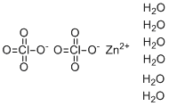 structure of CAS# 10025-64-6, Zinc perchlorate hexahydrate