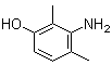 structure of CAS# 100445-96-3, 3-Hydroxy-2,6-xylidine;3-Amino-2,4-dimethylphenol