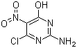 structure of CAS# 1007-99-4, 2-Amino-4-chloro-5-nitro-6-hydroxypyrimidine;2-Amino-4-chloro-6-hydroxy-5-nitropyrimidine