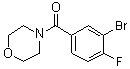 structure of CAS# 1007207-89-7, (3-Bromo-4-fluorophenyl)(morpholin-4-yl)methanone