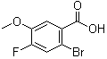 structure of CAS# 1007455-21-1, 2-Bromo-4-fluoro-5-methoxybenzoic acid