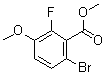 structure of CAS# 1007455-28-8, 6-Bromo-2-fluoro-3-methoxybenzoic acid methyl ester