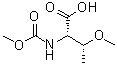 structure of CAS# 1007881-21-1, N-(Methoxycarbonyl)-O-methyl-L-threonine;(2S,3R)-3-methoxy-2-(methoxycarbonylamino)butanoic acid