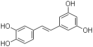 structure of CAS# 10083-24-6, trans-Piceatannol;3,4,3',5'-Tetrahydroxy-trans-stilbene