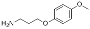 structure of CAS# 100841-00-7, 3-(4-Methoxyphenoxy)propan-1-amine