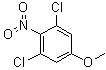 structure of CAS# 100948-83-2, 3,5-Dichloro-4-nitroanisole;1,3-Dichloro-5-methoxy-2-nitrobenzene