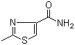 structure of CAS# 100959-91-9, 2-Methylthiazole-4-carboxamide;2-Methyl-1,3-thiazole-4-carboxamide