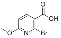structure of CAS# 1009735-25-4, 2-Bromo-6-methoxynicotinic acid