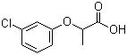 structure of CAS# 101-10-0, 2-(3-Chlorophenoxy)-propionic acid;DL-2-(3-Chlorophenoxy)propionic acid; Cloprop