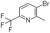 structure of CAS# 1010422-53-3, 3-Bromo-2-methyl-6-(trifluoromethyl)pyridine