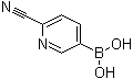 structure of CAS# 1011722-07-8, (6-Cyanopyridin-3-yl)boronic acid