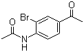 structure of CAS# 101209-08-9, 4'-Acetamido-3'-bromoacetophenone;4'-Acetyl-2'-bromoacetanilide