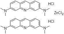 structure of CAS# 10127-02-3, Basic Orange 14;C.I. 46005; Acridine Orange; 3,6-Bis(dimethylamino)acridine zinc chloride hydrochloride