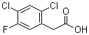 structure of CAS# 10129-77-8, 2,4-Dichloro-5-fluorophenylacetic acid