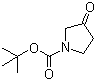 structure of CAS# 101385-93-7, N-Boc-3-pyrrolidinone;N-(tert-Butoxycarbonyl)-3-pyrrolidinone