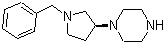 结构式 CAS# 1032446-30-2, 1-[(3S)-1-(苯甲基)-3-吡咯烷基]哌嗪