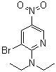 结构式 CAS# 1065074-82-9, 3-溴-N,N-二乙基-5-硝基-2-吡啶胺