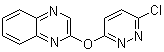 structure of CAS# 1065484-80-1, 2-[(6-Chloro-3-pyridazinyl)oxy]quinoxaline