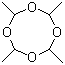 结构式 CAS# 108-62-3, 四聚乙醛; 2,4,6,8-四甲基-1,3,5,7-四氧杂环辛烷