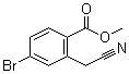 structure of CAS# 1083181-36-5, 4-Bromo-2-(cyanomethyl)benzoic acid methyl ester