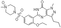 结构式 CAS# 1094598-75-0, 西地那非 N-氧化物
