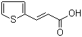 结构式 CAS# 1124-65-8, (2E)-3-(2-噻吩基)丙烯酸