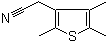 结构式 CAS# 112440-49-0, 3-(氰基甲基)-2,4,5-三甲基噻吩