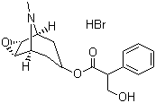 structure of CAS# 114-49-8, Scopolamine hydrobromide;Hyoscine hydrobromide