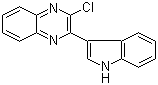 structure of CAS# 1146080-41-2, 2-Chloro-3-(1H-indol-3-yl)quinoxaline