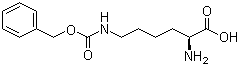 结构式 CAS# 1155-64-2, N6-Cbz-L-赖氨酸; N(e)-苄氧羰基-L-赖氨酸