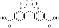 structure of CAS# 1171-47-7, 2,2-Bis(4-carboxyphenyl)hexafluoropropane