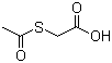 structure of CAS# 1190-93-8, 2-(Acetylthio)acetic acid;(Acetylthio)acetic acid; Mercaptoacetic acid acetate; Thioacetic acid S-ester with mercaptoacetic acid; 2-Acetylthioacetic acid; S-Acetyl-2-mercaptoacetic acid; S-Acetylmercaptoacetic acid
