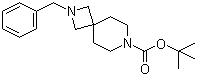 structure of CAS# 1206969-92-7, 2-(Phenylmethyl)-2,7-diazaspiro[3.5]nonane-7-carboxylic acid tert-butyl ester