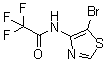 structure of CAS# 1211593-45-1, N-(5-Bromo-4-thiazolyl)-2,2,2-trifluoroacetamide