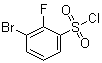 structure of CAS# 1214372-19-6, 3-Bromo-2-fluorobenzenesulfonyl chloride