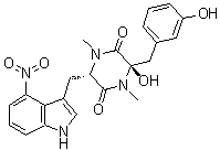 结构式 CAS# 122380-18-1, Thaxtomine A