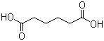 structure of CAS# 124-04-9, Adipic acid;1,4-Butanedicarboxylic acid; 1,6-Hexanedioic acid; Adipinic acid