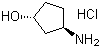 结构式 CAS# 124555-33-5, 反式-3-氨基环戊醇盐酸盐