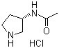 结构式 CAS# 1246277-44-0, (S)-N-(吡咯烷-3-基)乙酰胺盐酸盐