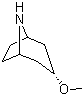结构式 CAS# 1256643-17-0, (3-内)-3-甲氧基-8-氮杂双环[3.2.1]辛烷