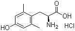 结构式 CAS# 126312-63-8, (S)-2',6'-二甲基酪氨酸盐酸盐