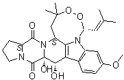 结构式 CAS# 12771-72-1, 疣孢青霉原 TR 1