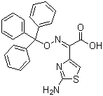 structure of CAS# 128438-01-7, (Z)-2-(2-Aminothiazole-4-yl-)-2-trityloxyimino acetic acid