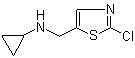 结构式 CAS# 1289388-63-1, 2-氯-N-环丙基-5-噻唑甲胺